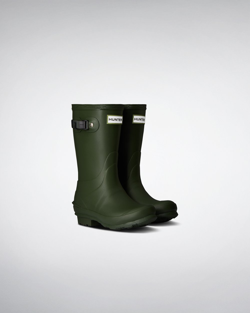 Bottes de Pluie Hunter Norris Enfant Vert EIBNDFX-36